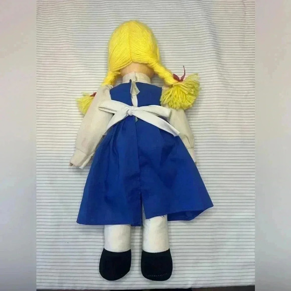 VINTAGE 1990'S SWISS MISS HOT COCOA ADVERTISING MASCOT CLOTH & VINYL DOLL 13" - Picture 2 of 4